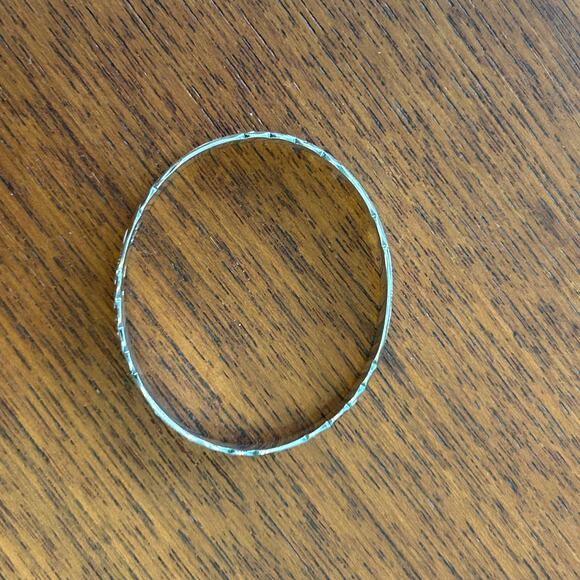 Vintage Hawaiian Baby Bracelet 925 Sterling Plumeria Keiki Bangle Signed - Picture 4 of 11